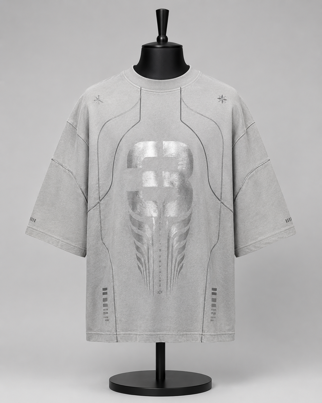 Grey 3 Emblem Tee